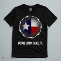Come And Take It Texas Flag Barbed Wire Patriotic Usa T-Shirt thumb 5