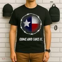 Come And Take It Texas Flag Barbed Wire Patriotic Usa T-Shirt thumb 6