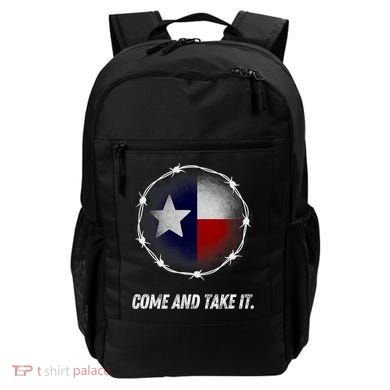 Come And Take It Texas Flag Barbed Wire Patriotic Usa Backpack