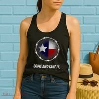 Come And Take It Texas Flag Barbed Wire Patriotic Usa Women's Tank Top thumb 2