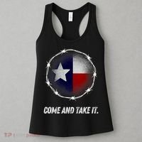 Come And Take It Texas Flag Barbed Wire Patriotic Usa Women's Tank Top thumb 3