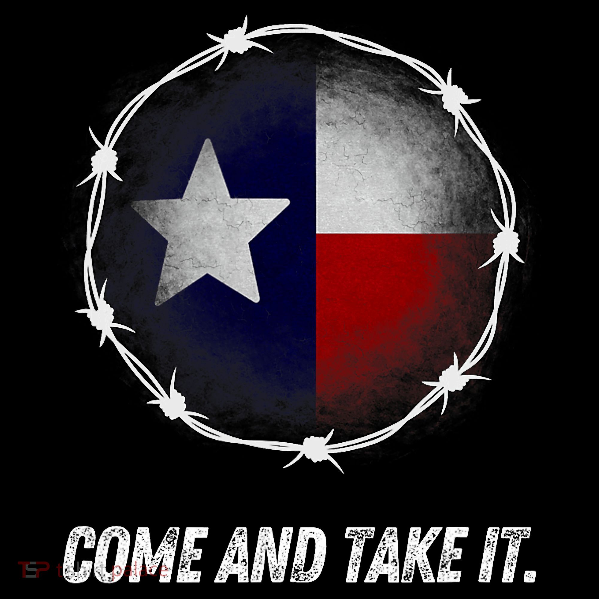 Come And Take It Texas Flag Barbed Wire Patriotic Usa Women's Tank Top