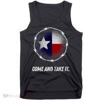Come And Take It Texas Flag Barbed Wire Patriotic Usa Tank Top thumb 0