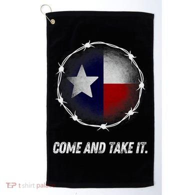 Come And Take It Texas Flag Barbed Wire Patriotic Usa Golf Towel