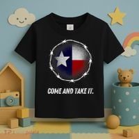 Come And Take It Texas Flag Barbed Wire Patriotic Usa Toddler T-Shirt thumb 3