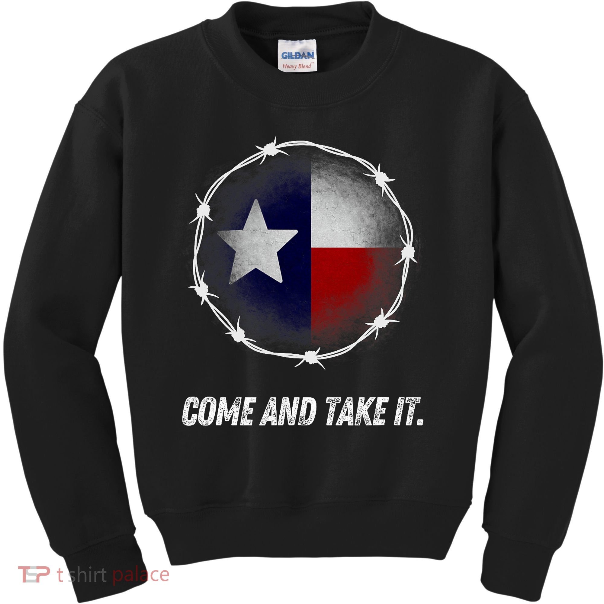 Come And Take It Texas Flag Barbed Wire Patriotic Usa Kids Sweatshirt