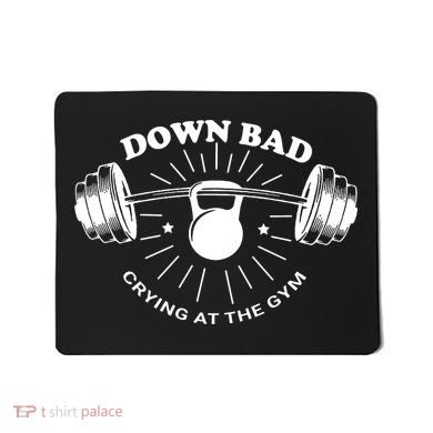 Crying At The Gym Down Bad Workout Mousepad