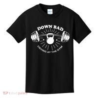 Crying At The Gym Down Bad Workout Kids T-Shirt thumb 0