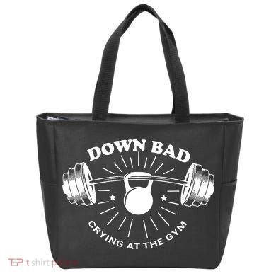 Crying At The Gym Down Bad Workout Tote Bag