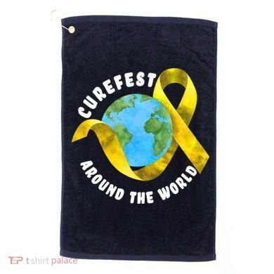CureFest Around The World Golf Towel