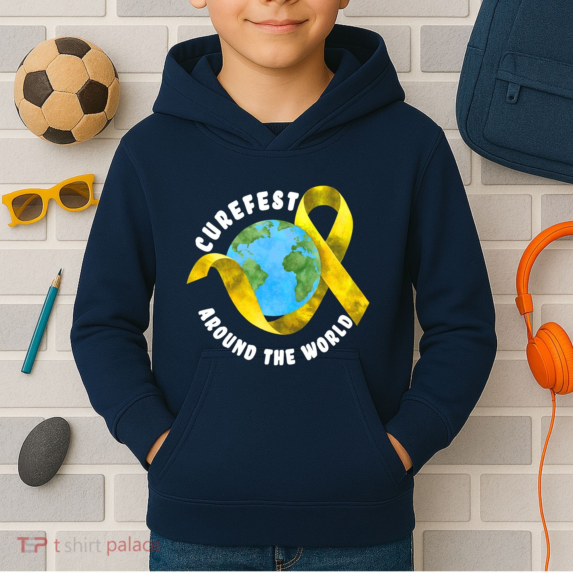 CureFest Around The World Kids Hoodie