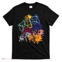 Control All The Things Video Games Controller Gamer Colorful T-Shirt thumb 0
