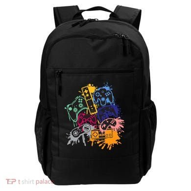 Control All The Things Video Games Controller Gamer Colorful Backpack