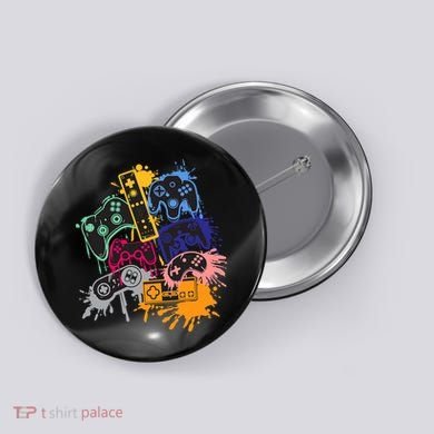 Control All The Things Video Games Controller Gamer Colorful Button