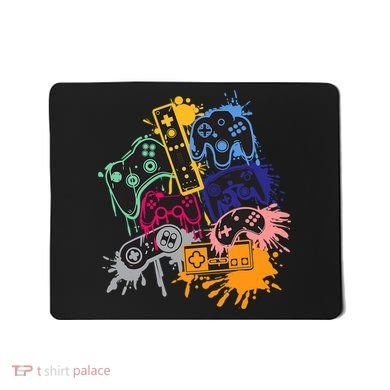 Control All The Things Video Games Controller Gamer Colorful Mousepad