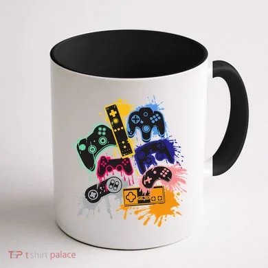 Control All The Things Video Game Controller Coffee Mug back