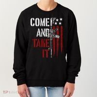 Come And Take It Gun Rights Ar 15 American Flag Women's Sweatshirt thumb 0