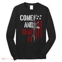 Come And Take It Gun Rights Ar 15 American Flag Long Sleeve Shirt thumb 0