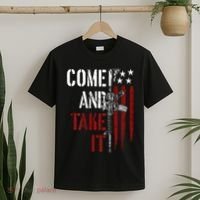 Come And Take It Gun Rights Ar 15 American Flag T-Shirt thumb 2