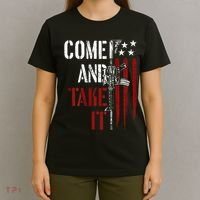 Come And Take It Gun Rights Ar 15 American Flag T-Shirt thumb 4