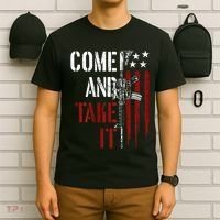 Come And Take It Gun Rights Ar 15 American Flag T-Shirt thumb 6