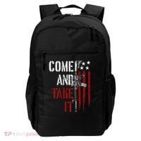 Come And Take It Gun Rights Ar 15 American Flag Backpack thumb 0