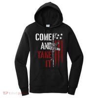 Come And Take It Gun Rights Ar 15 American Flag Women's Hoodie thumb 0