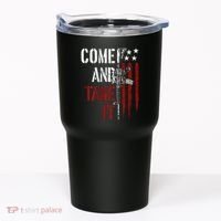 Come And Take It Gun Rights Ar 15 American Flag Tumbler thumb 0