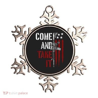 Come And Take It Gun Rights Ar 15 American Flag Ornament