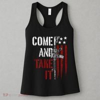 Come And Take It Gun Rights Ar 15 American Flag Women's Tank Top thumb 3