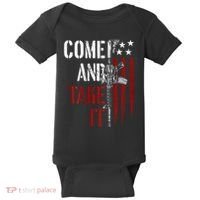 Come And Take It Gun Rights Ar 15 American Flag Baby Bodysuit thumb 0