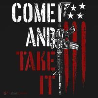 Come And Take It Gun Rights Ar 15 American Flag Toddler Hoodie thumb 2