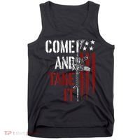 Come And Take It Gun Rights Ar 15 American Flag Tank Top thumb 0