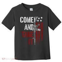 Come And Take It Gun Rights Ar 15 American Flag Toddler T-Shirt thumb 0