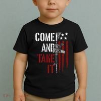 Come And Take It Gun Rights Ar 15 American Flag Toddler T-Shirt thumb 2