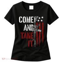 Come And Take It Gun Rights Ar 15 American Flag Women's T-Shirt thumb 0