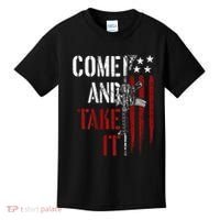 Come And Take It Gun Rights Ar 15 American Flag Kids T-Shirt thumb 0