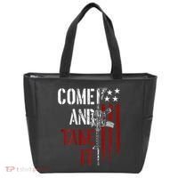 Come And Take It Gun Rights Ar 15 American Flag Tote Bag thumb 0