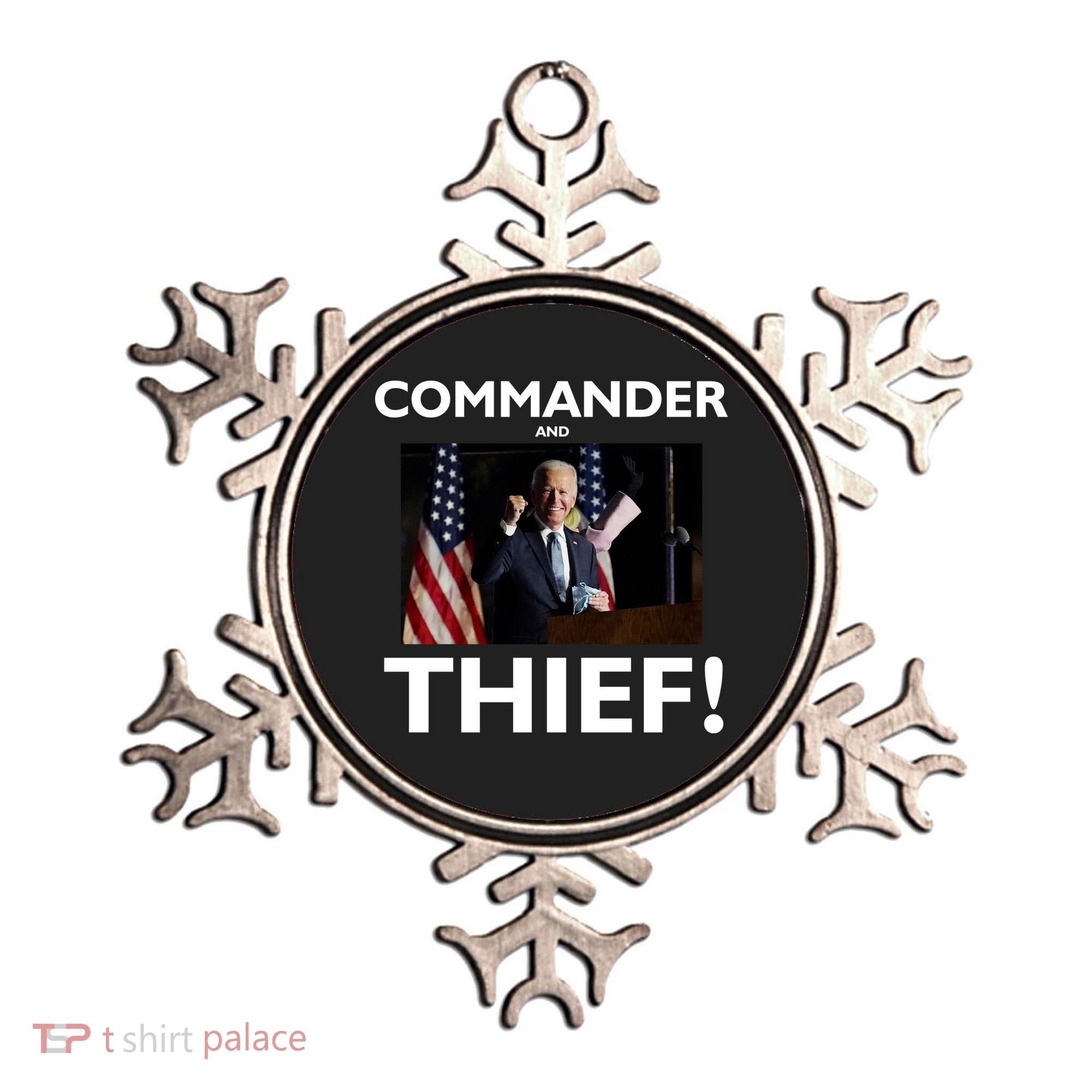 Commander and Thief Joe Biden Ornament