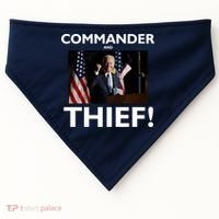 Commander and Thief Joe Biden USA-Made Doggie Bandana thumb 0