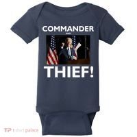 Commander and Thief Joe Biden Baby Bodysuit thumb 0