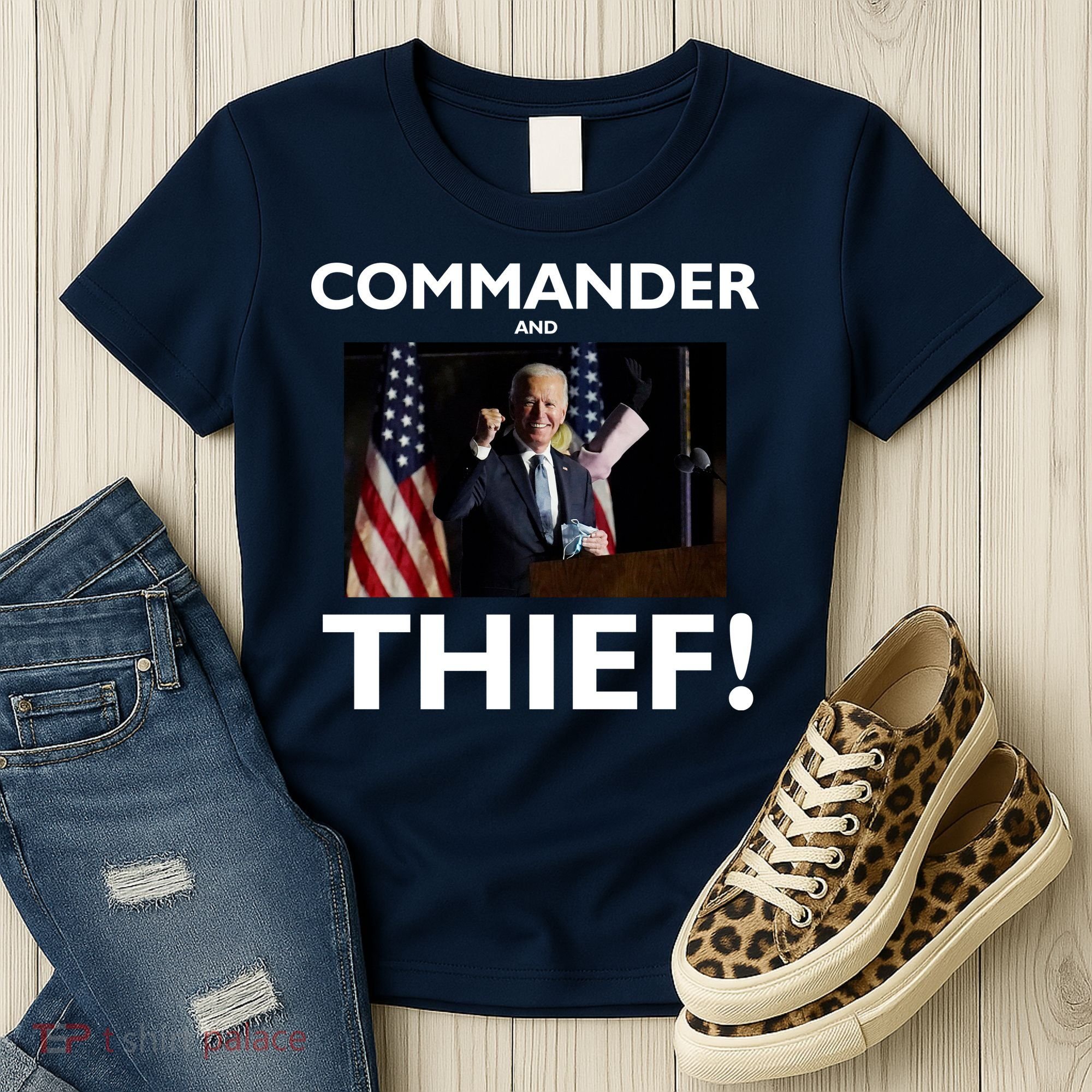 Commander and Thief Joe Biden Women's T-Shirt