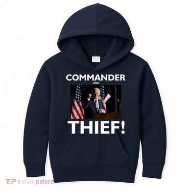 Commander and Thief Joe Biden Kids Hoodie