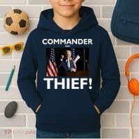 Commander and Thief Joe Biden Kids Hoodie thumb 2