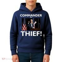 Commander and Thief Joe Biden Kids Hoodie thumb 4