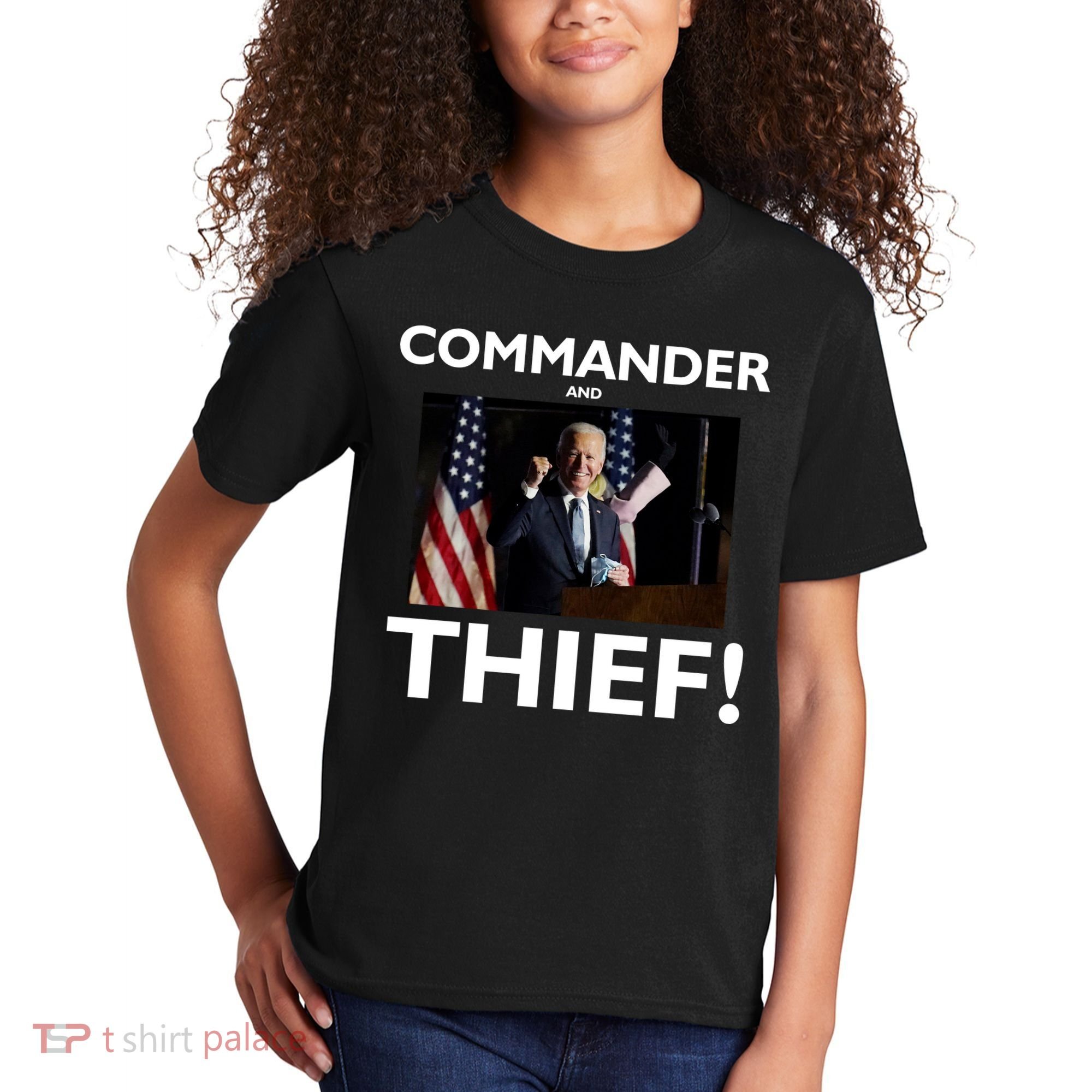 Commander and Thief Joe Biden Kids T-Shirt