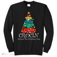 Crocin Around The Christmas Tree Funny Xmas Christmas Pajama Sweatshirt thumb 0
