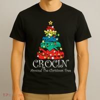 Crocin Around The Christmas Tree Funny Xmas Christmas Pajama T-Shirt thumb 3
