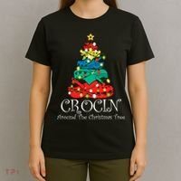 Crocin Around The Christmas Tree Funny Xmas Christmas Pajama T-Shirt thumb 4
