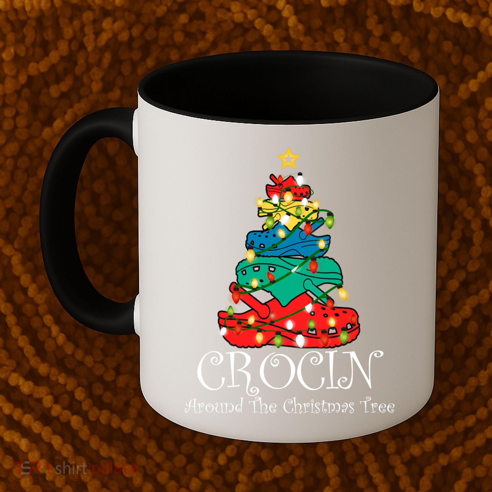 Crocin Around The Christmas Tree Funny Xmas Christmas Pajama Coffee Mug